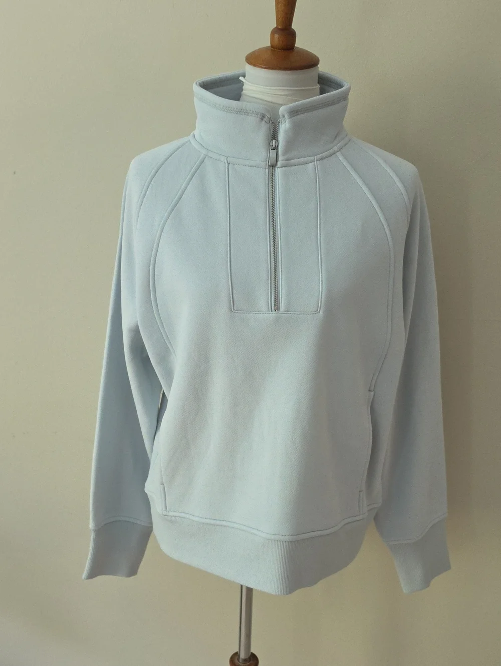 Haven Well Within Women's Light Blue Quarter-Zip Pullover Sweater Swestshirt